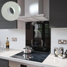 Glass Splashbacks Black Coffee Cup Glass and Accessories - Made By Premier Range