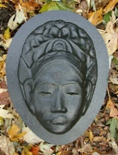 Face mold plaster concrete casting mould  9.5" x 7" x up to 1" thick