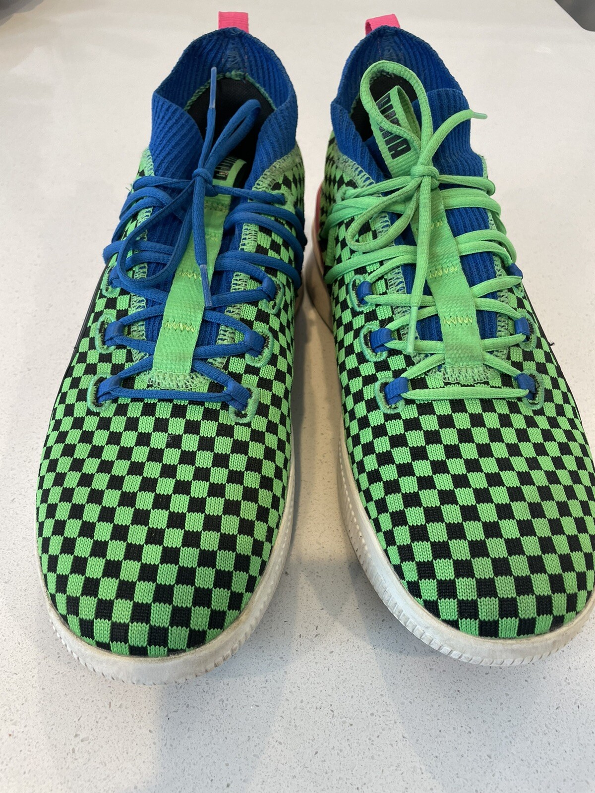 PUMA Clyde Court Summertime green/pink/blk sz 10 basketball shoes NBA Sneakers