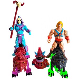 Masters Of The Universe - Figurines 13cm Bootleg Mexique - He-Man Musclor Et Skeletor