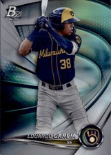2022 BOWMAN PLATINUM TOP PROSECT MILWAUKEE BREWERS - EDUARDO GARCIA #TOP-88
