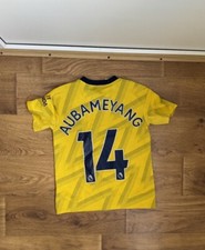 Maillot de football Aubameyang #14 Arsenal 2020 - 2021 Adidas BOYS M blockecore