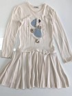 Mayoral Girls off White Christmas Snow Winter Dress Size 12