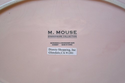 M. Mouse Dinnerware Collection, Pink Serving Dish, Mickey Mouse 1928 - Bild 3 von 4