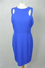 Greylin Cut Out Bodycon Dress Blue UK Medium LN017 QQ 19