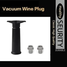 4Pcs Vacuum Pump Vacu Vin Wine Bottle Saver Seals Plugs Stoppers Extra Sto