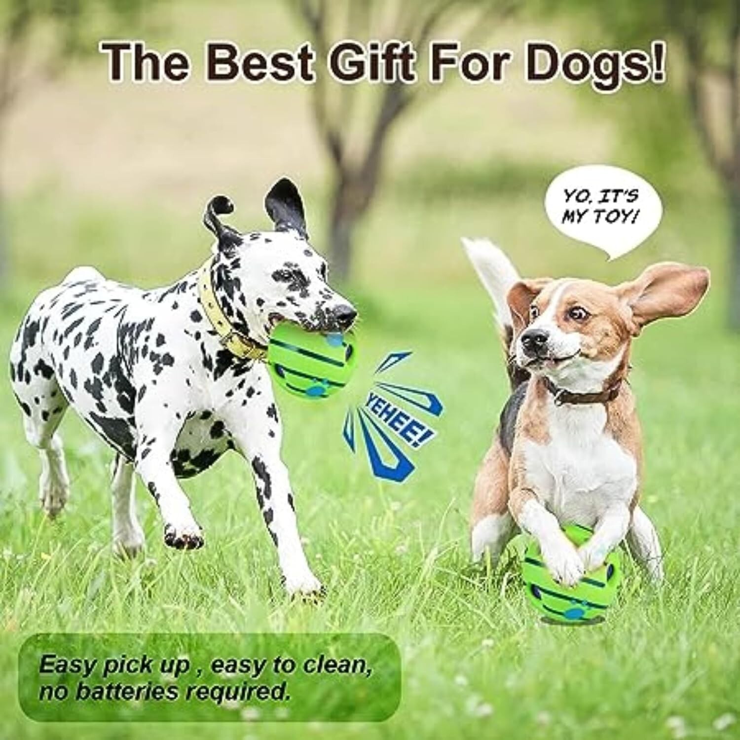 Pet Interactive Wobble Wag Giggle Glow Ball Fun Giggle Sounds Dog