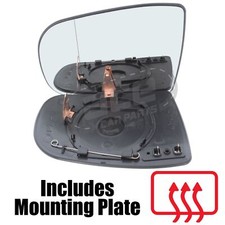 Mercedes E Class W210 Saloon 1999-2003 Heated Wing Mirror Glass Passenger Side