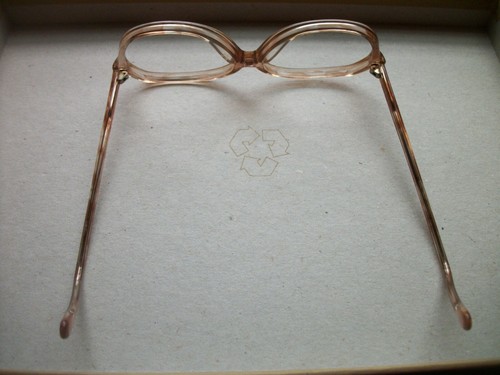 Vintage Optical Frames Titmus Z-87 USA 140 Plastic Light Rose Color Eyeglasses H - Imagen 9 de 9