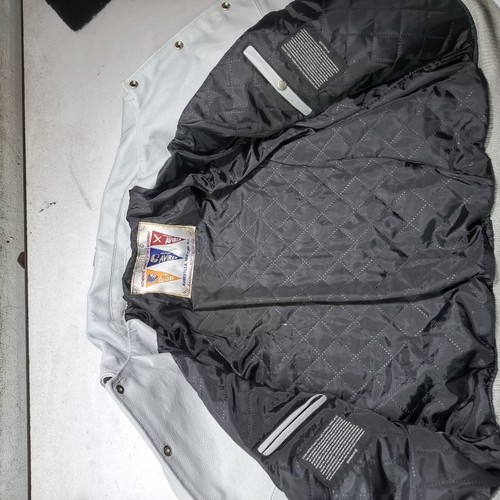 Chaqueta de bombardero de cuero de vaca genuino Avirex para hombre Chaqueta de cuero estadounidense de vuelo - Imagen 7 de 8