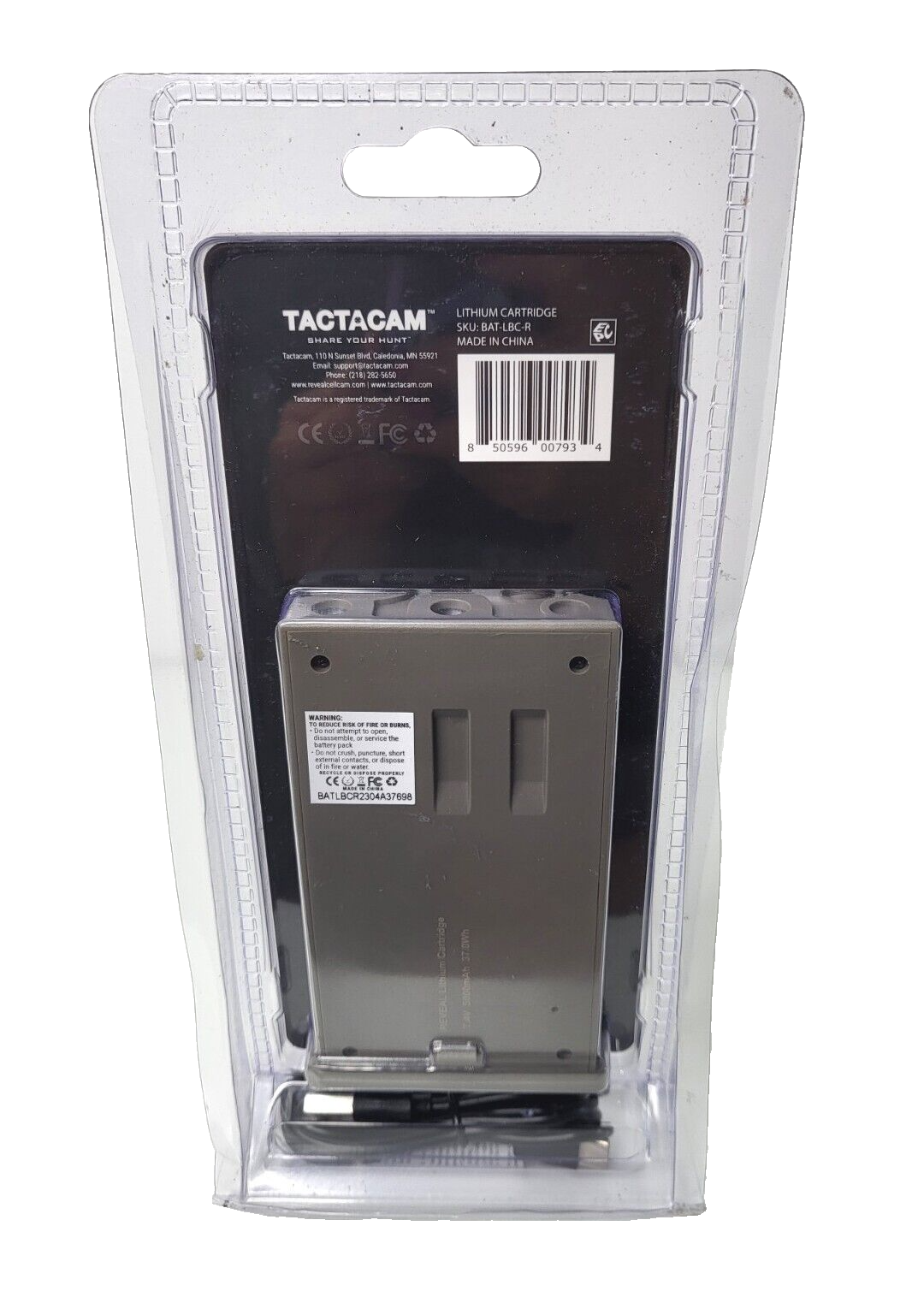 Reveal Lithium Cartridge Battery Tactacam Cellular Camera Rechargeable