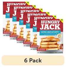  6 Pack Hungry Jack Complete Extra Light and Fluffy Pancake Mix  Waffle 32 Oz