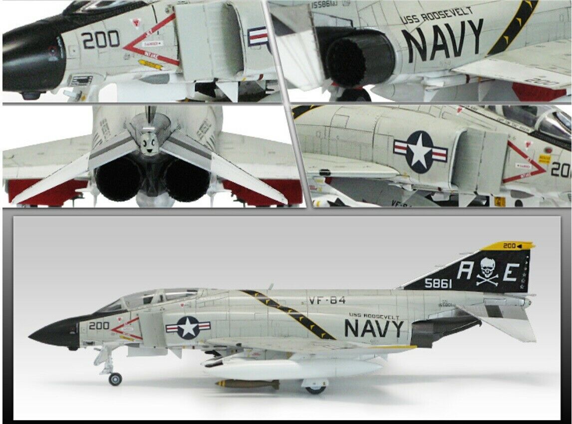(未使用･未開封品)　1/72 USN F-4J VF-84 Jolly Rogers #12529 Academy df5ndr3 Academy 12529 1/72 USN F-4J VF-84 Jolly Rogers Aircraft Plastic