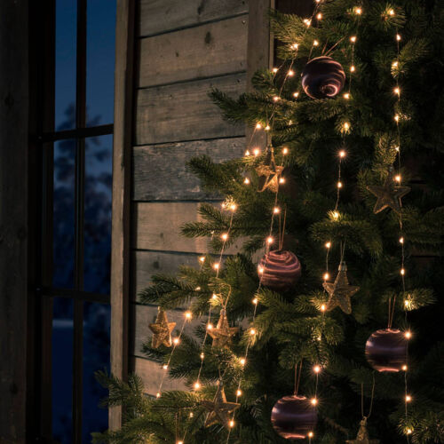 Konstsmide Christmas LED Lichterketten 'Baummantel' in Alu aus Metall (240 - Imagen 1 de 4