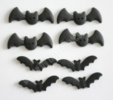 BATS / Gone Batty / Buttons Galore Halloween Buttons / Sew Thru Eyes / 2 Sizes