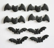 BATS / Gone Batty / Buttons Galore Halloween Buttons / Sew Thru Eyes / 2 Sizes