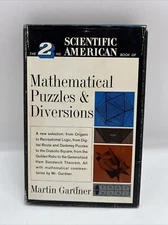 SCIENTIFIC AMERICAN bookof MATHEMATICAL PUZZLES &DIVERSIONS gardner #2 1st Print