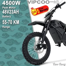 4500W Peak Electric Hunting Bike 48V 40 mph Mini e Bicycle For Woman/man E-Bikes