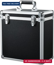 Vinyl Record Storage Case LP Album Collection Display Box Aluminium Water Resist