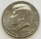 1976 Kennedy Clad Bicentennial Half Dollar Taken from a US Uncirculated Mint Set
