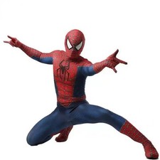 Mens Spiderman Adult Spider-Man Bodysuit Mask Costume Superhero Halloween