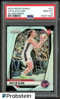 2024 Panini WNBA Silver Prizm #22 Caitlin Clark Fever RC Rookie PSA 10 GEM MINT
