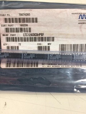 LTC1290DCN#PBF LTC LTC1290DCN IC DAS/ADC 12BIT 50K 20DIP ROHS 2 PIECES