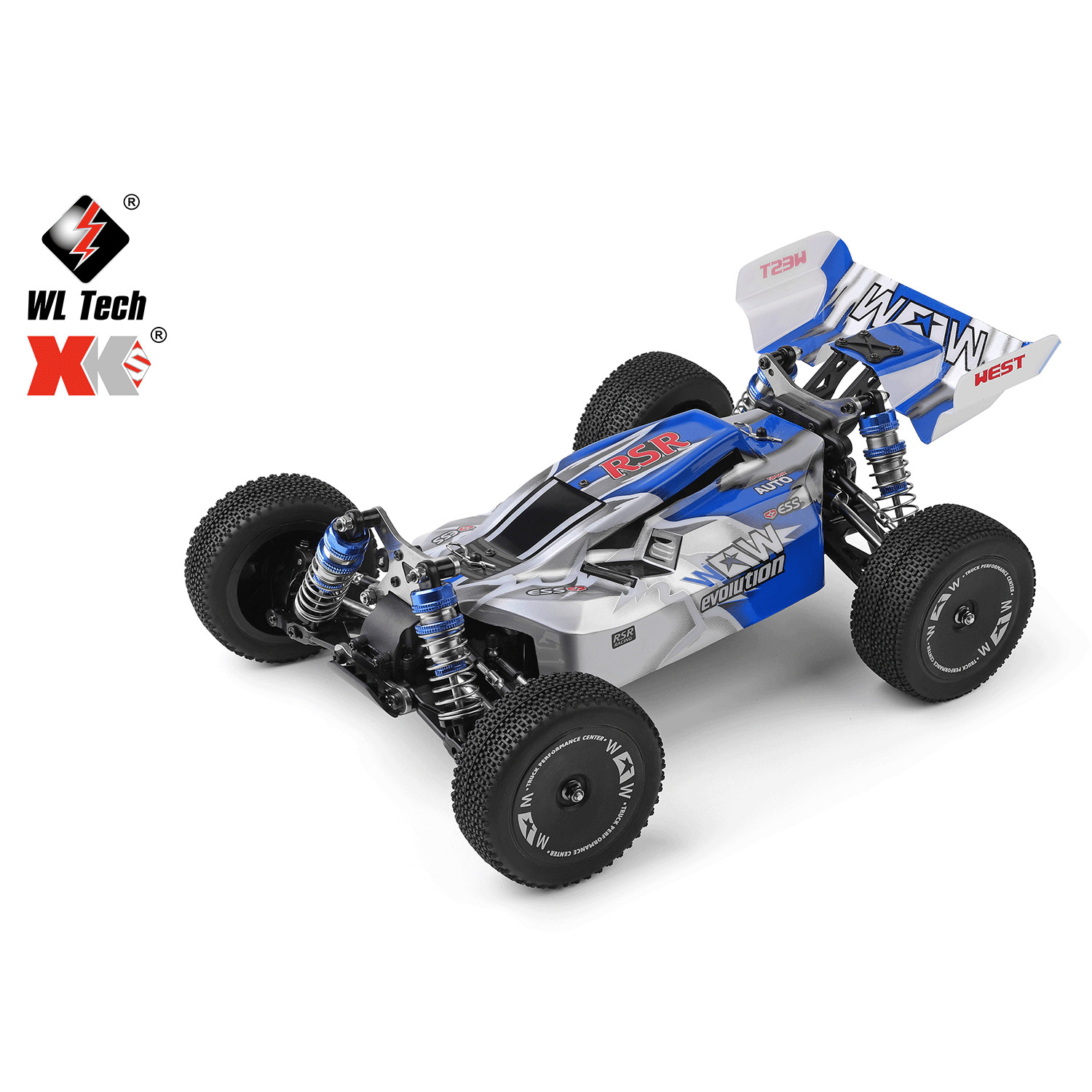 WLtoys 144011 1/14 Fast RC Car,Max 43 MPH Off-Road Remote Control Car with Light