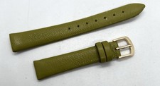 NEW NOS HADLEY ROMA GREEN Lambskin Leather Watch Band 14mm Lugs Water Resistant