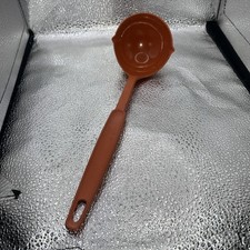Vintage Ekco Orange Nylon Plastic Ladle Dipper 11"