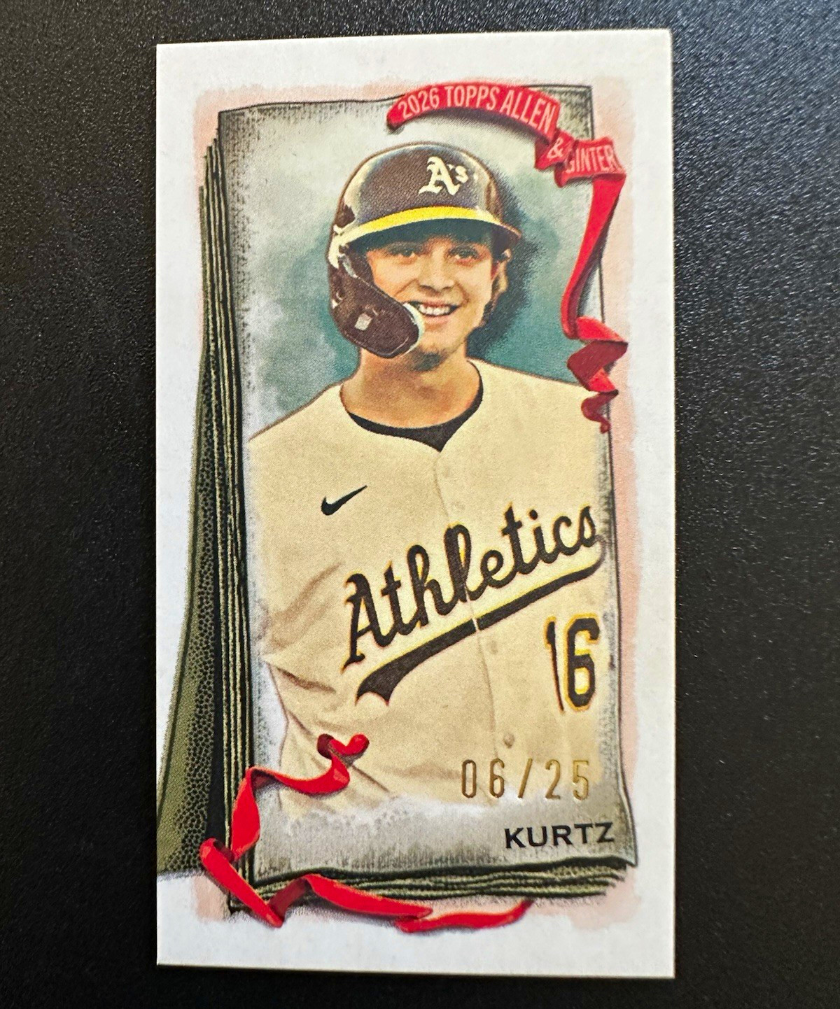 Topps 2026 Allen & Ginter Mini Nick Kurtz SP /25 #300 Athletics