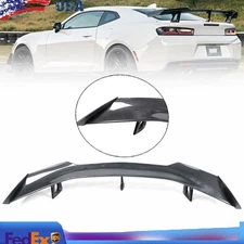 Carbon Fiber Style  Print Trunk Spoiler Wing Fits 2016-2023 Chevy Camaro ZL1 1LE
