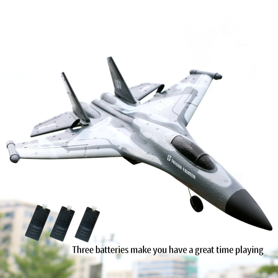  Avión planeador RC 6CH, resistencia a choques de espuma EPP, dron RC 3 baterías Foto 4 de 4