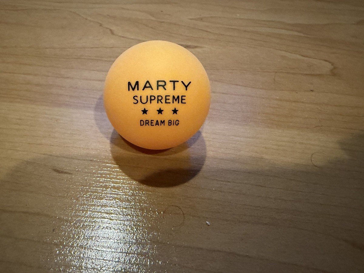 Marty Supreme Orange Ping Pong Ball Timothee Chalamet Josh Safdie