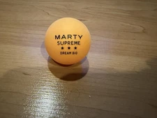 Marty Supreme Orange Ping Pong Ball Timothee Chalamet Josh Safdie A24 Movie