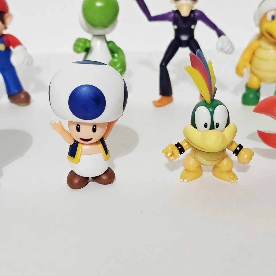 Lote Figuras Mundo De Nintendo Lemmy Koopa Sapo Rojo Y Azul Waluigi Yoshi 2-3" Foto 4 de 4