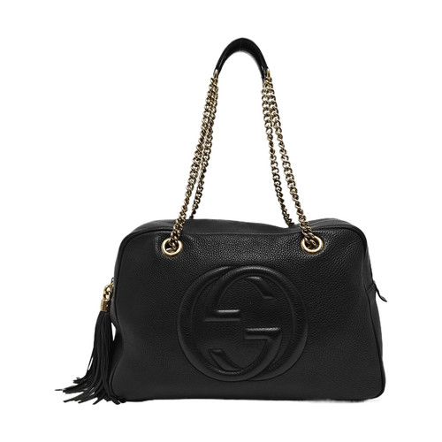 GUCCI Soho Handbags Leather Black Free Shipping | Duties Paid