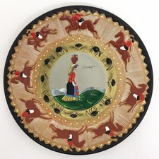 CERAMICA SARDA LOI DORGALI GRAN PIATTO SARDO DA APPENDERE