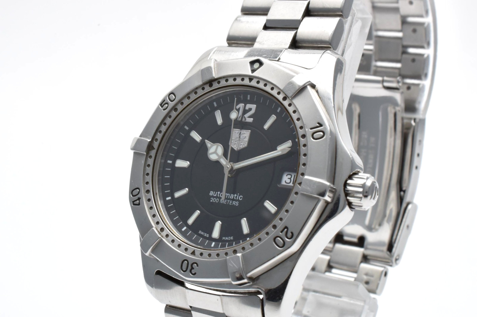 Vintage [N MINT w/Box] TAG HEUER 2000 Ref: WK2118-0 Men's Black Dial 38mm JAPAN image 6