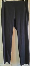 A New Day Black High-Waist Side-Zip Back-Seam Stretch Ankle Pant Size 8