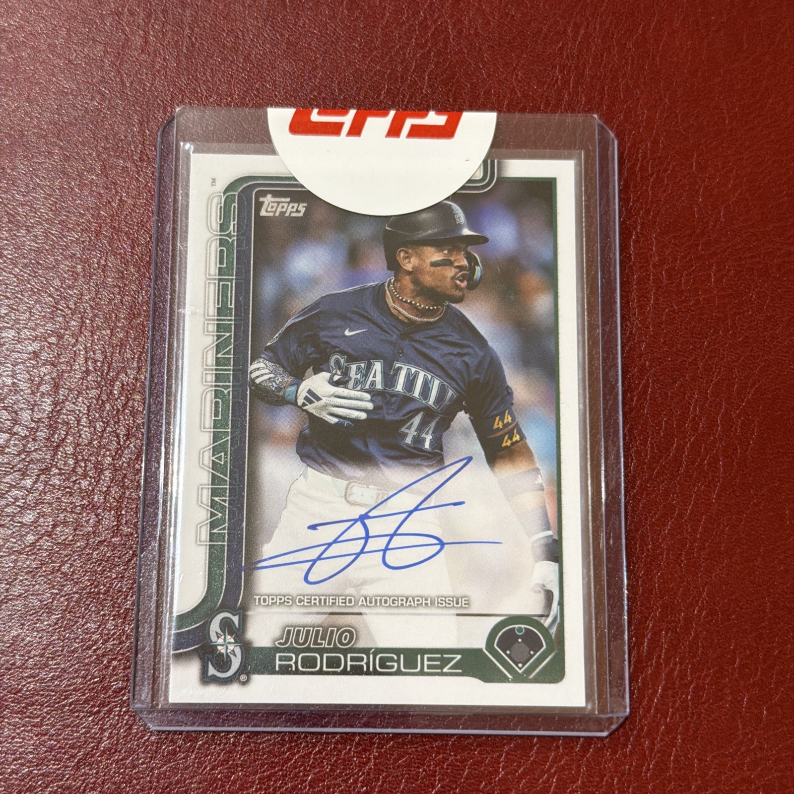 2025 Topps Series One Julio Rodriguez Auto Flagship Real One Autograph Card #266