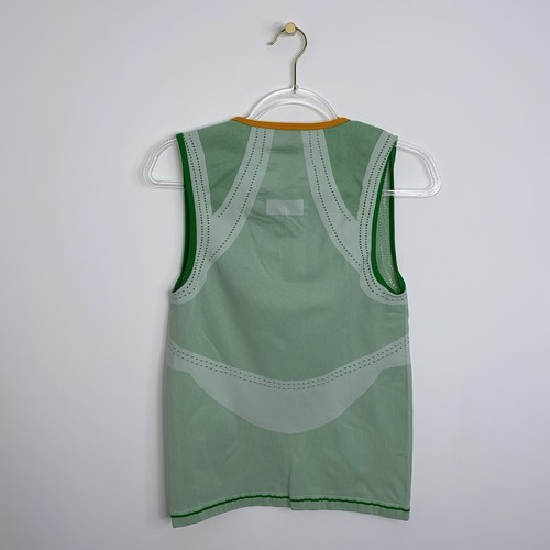 adidas Stella McCartney Barricade Top Size L Green Tennis Preppy Pickleball - Picture 3 of 10