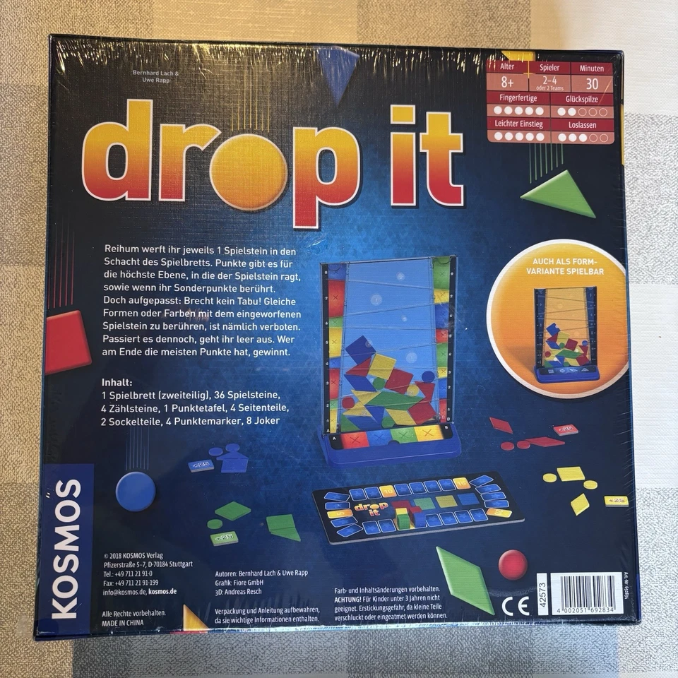 Kosmos Drop It Board Game German Version Brand New and Sealed In Box family game - Image 2 of 4