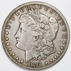 1892-CC Morgan Silver Dollar Carson City Mint Very Fine (VF)