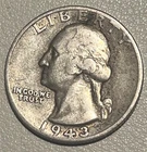1943-D Washington Quarter 90% Silver Denver