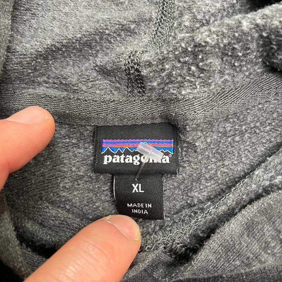 Sudadera con Capucha Patagonia Niños XL Gris Oscuro Pullover Activo Peso Medio Informal Foto 3 de 4