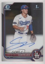 2022 Bowman Draft Chrome Draft Pick Auto Sean McLain #CDA-SM Auto 09an