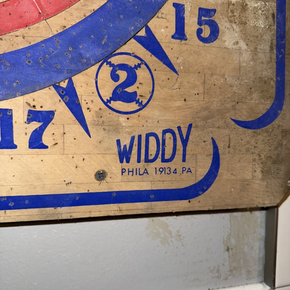 Tablero de dardos WIDDY vintage de 2 lados Foto 2 de 3