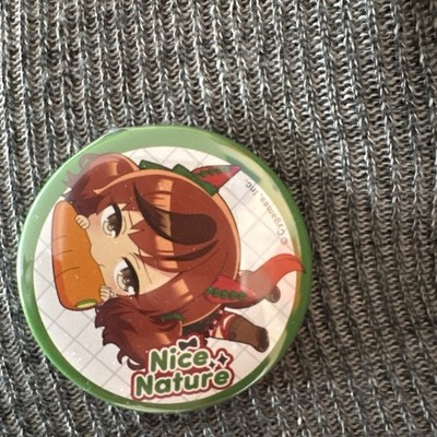Nice Nature Capricco Badge Collection Vol.2 Umamusume Pin Button Chibi Biting