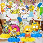 SIMPSONS cup plate banner birthday party supplies favor centerpiece decoration